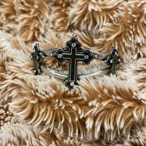 Western Cross Cuff Bracelet